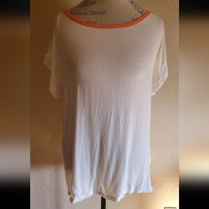 Splendid soft white short sleeve shirt size medium
